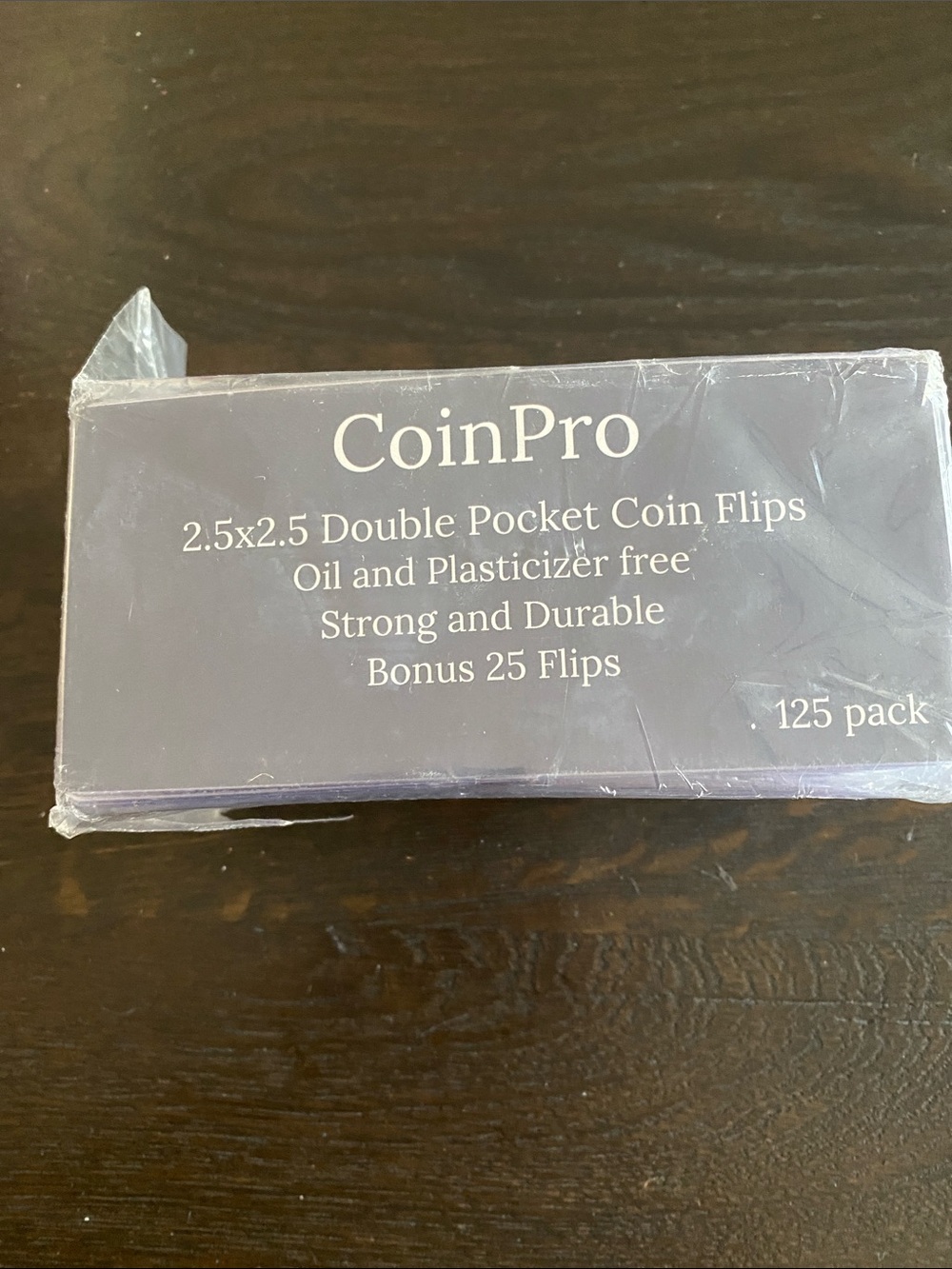 CoinPro 2.5x2.5 Double Pocket Coin Flips - Purple